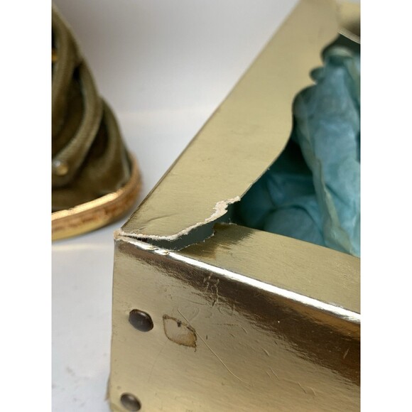 Koestel West Germany Wax Angel Tree Topper Gold Christmas Original Box 7” READ - Picture 15 of 15